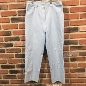 St. John Sport Pants Light Blue sz 8 5 pocket style pants